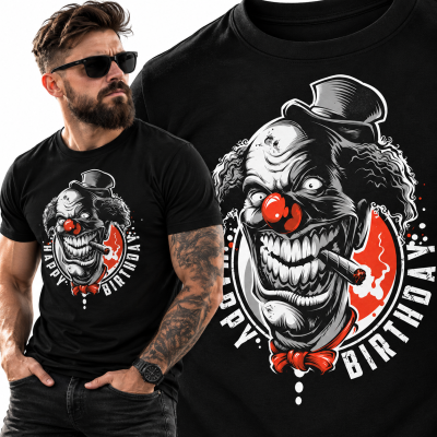KOSZULKA HORROR  HAPPY CLOW